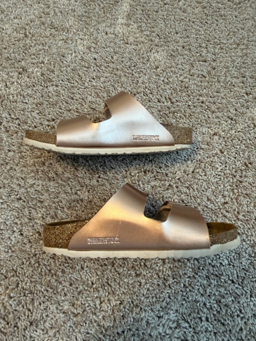 Birkenstock Kids Metallic Rose Gold Double-Buckle Sandals - Picture 6 of 6